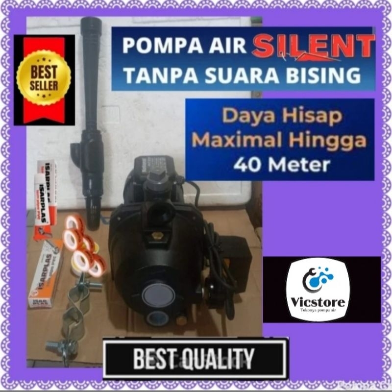 Pompa air National DP 370 A jet pump silent 40mnt kls shimizu pc 375 bit 375bit pc375bit