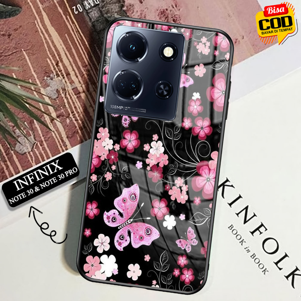 Softcase Glass Kaca INFINIX NOTE 30 & NOTE 30 PRO - Case Hp Pelindung HandphoneINFINIX NOTE 30 & NOT