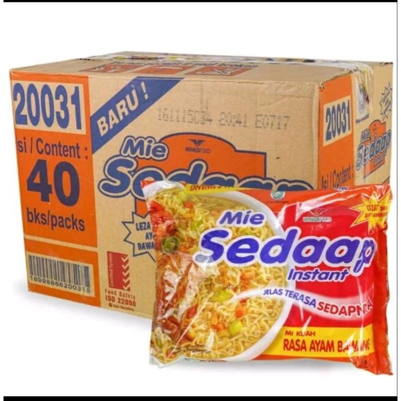 

MIE SEDAP AYAM BAWANG 1KARTON ISI40 PCS