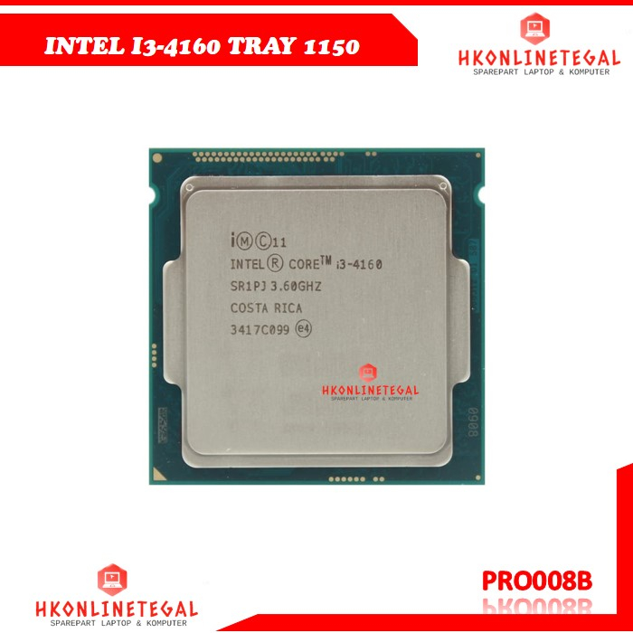 Prosesor  PC intel core i3 4160 tray lga 1150