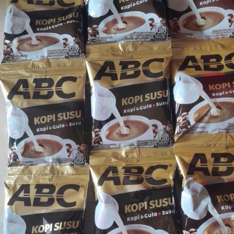 

kopi abc susu renteng isi 10 sachet