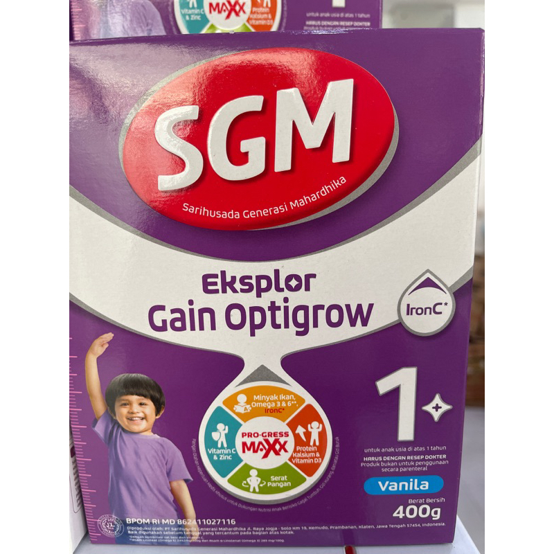 Susu SGM Eksplor Gain Optigrow 1+ Vanila