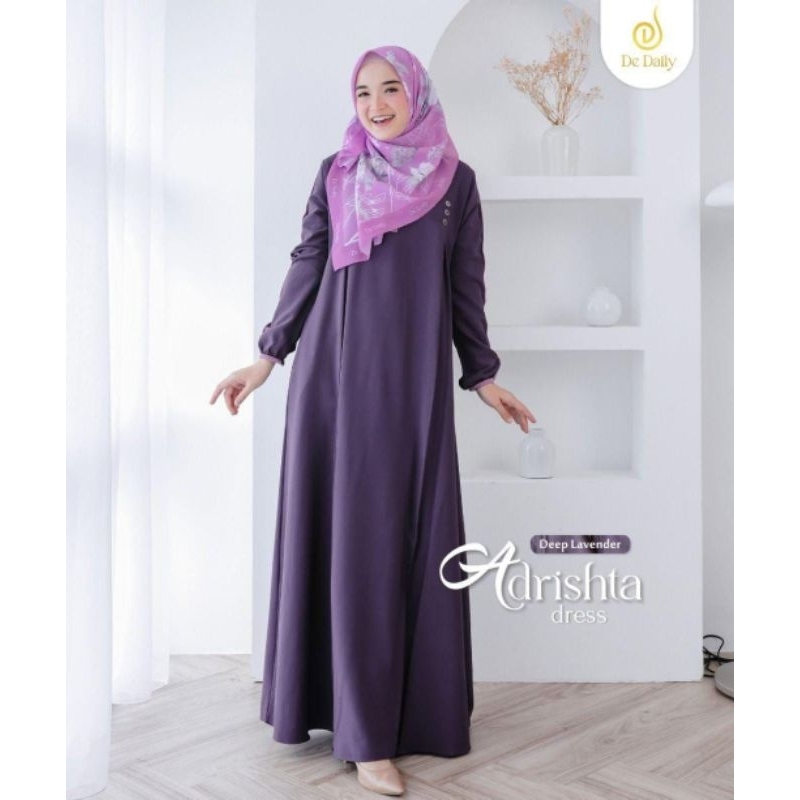 Gamis Polos Simple ADRISHTA DRESS by  de Daily