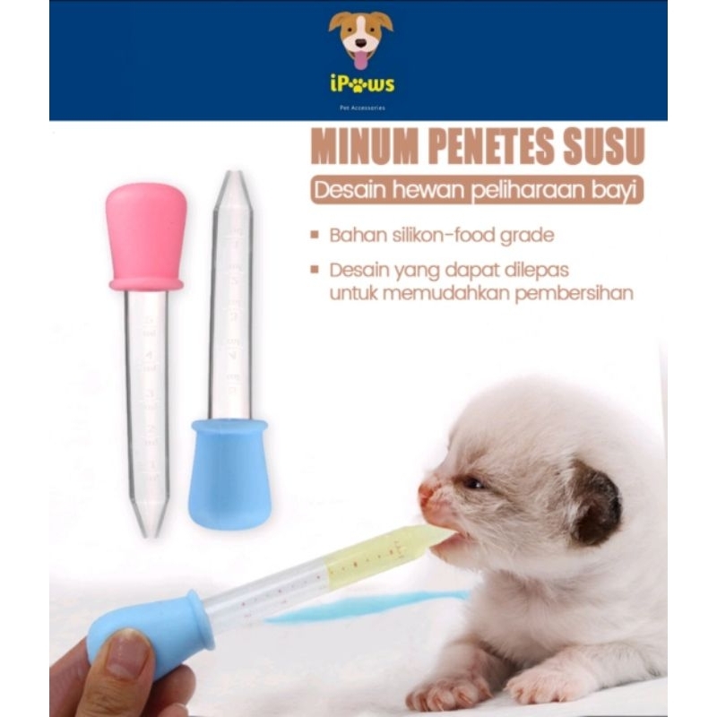 PIPET TETES 5ML - Pipet Tetes Makanan dan Obat Untuk Hewan Anjing Kucing / PIPET DROP 5ML