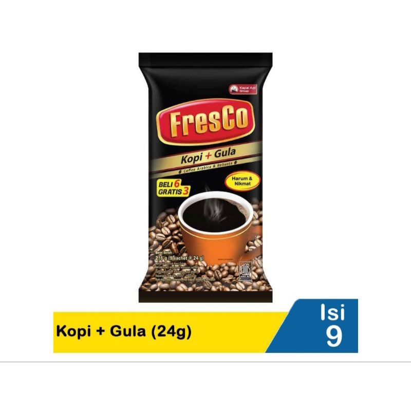 

fresco kopi+gula dapat 2bungkus free kopi