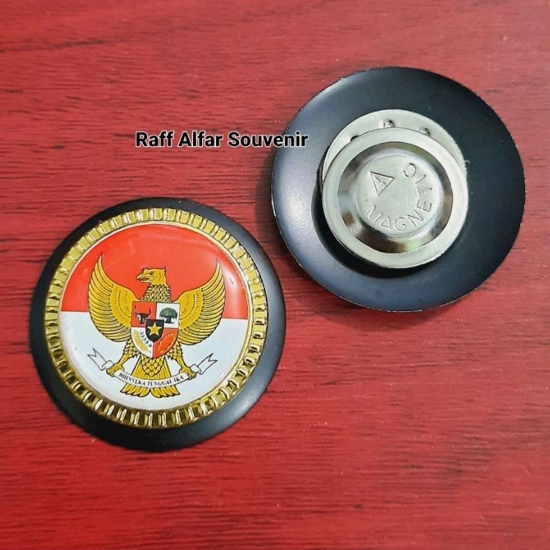 Pin garuda merah putih - pin garuda pancasila magnet