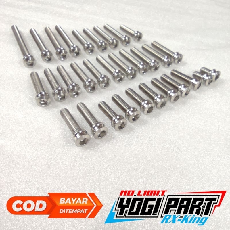 BAUT SET L STENLIS CUSTOM BAK CALTER MESIN KAWASAKI NINJA R RR