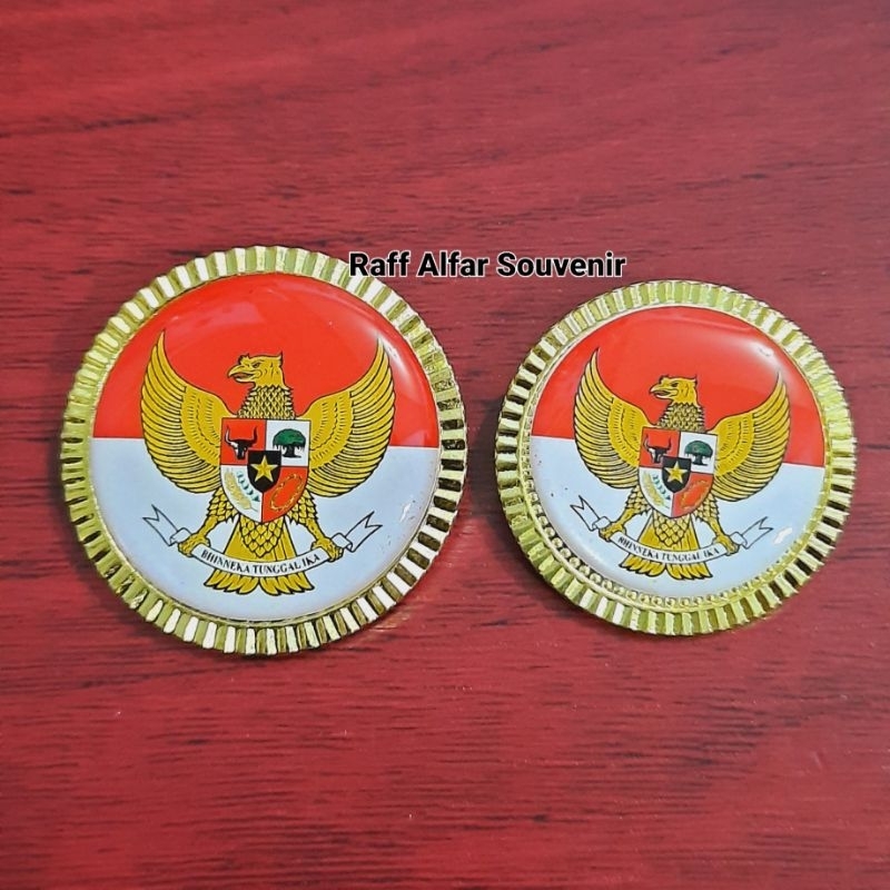 Pin garuda merah putih - Bros garuda bendera merah putih