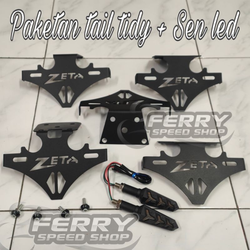 Paketan Tail tidy Zeta plus Sein led panah plus Baut  Tail tidy R15 new old Ninja 250 fi new old Z25