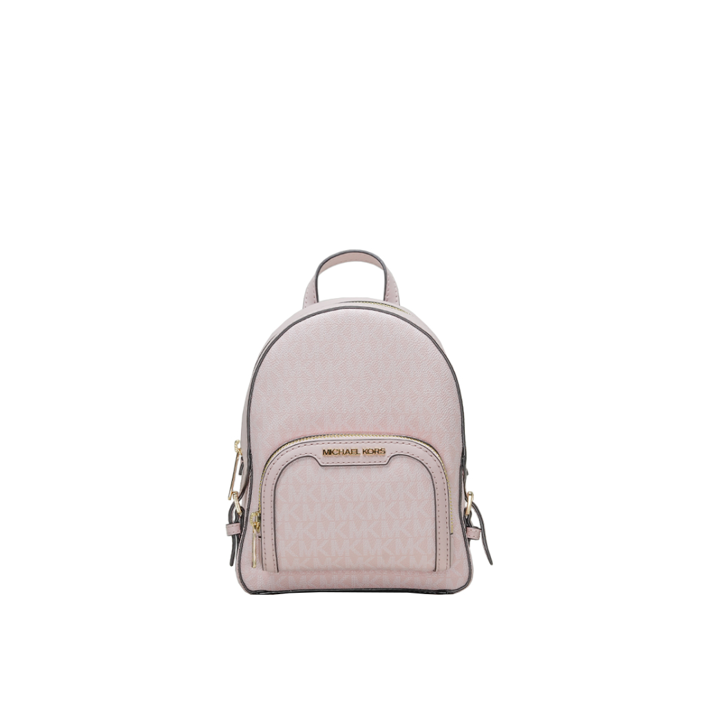 MICHAEL KORS Jaycee Mini Pebbled Leather Backpack Powder Blush