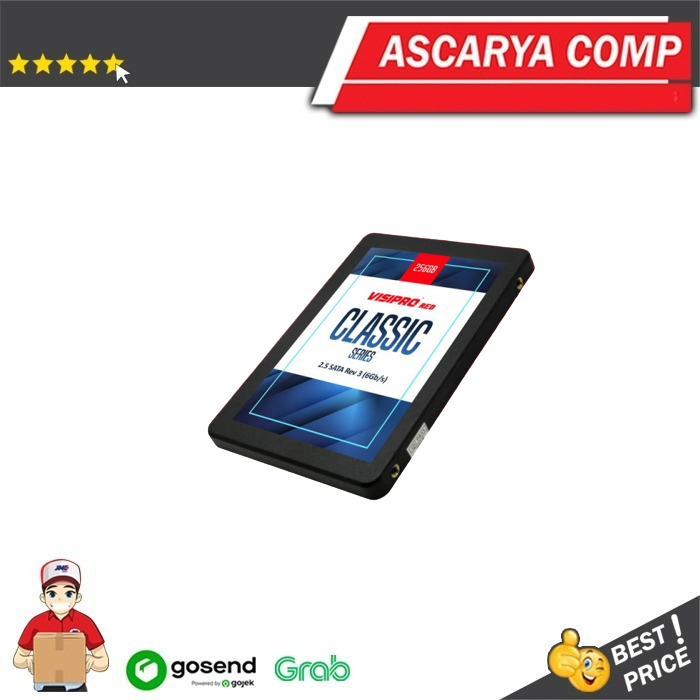 SSD Visipro Red Classic Series 256GB - SATA - 2.5'' - Garansi 3 Tahun