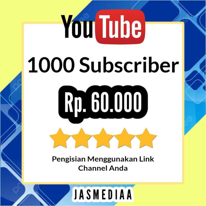 PROMO 1000 SUBSCRIBER YOUTUBE UNTUK MONETISASI