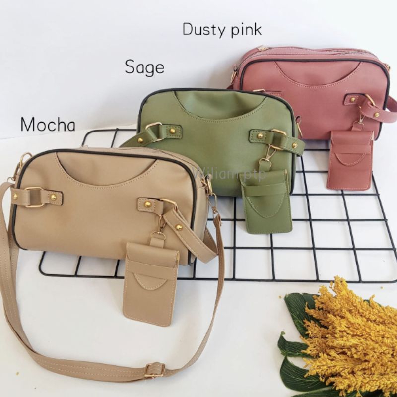SIAP KIRIM POUCH HANDBAG WILIAM TALI PANJANG TERLARIS