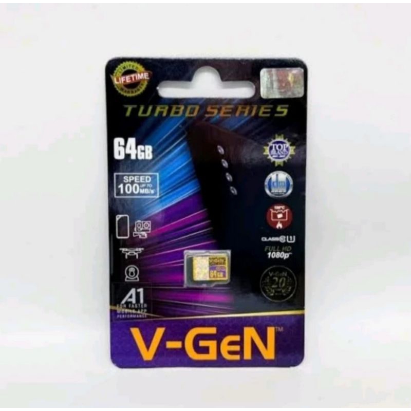 v gen Memory Card 64GB Kartu Memori Ultra Microsd SD Class 10