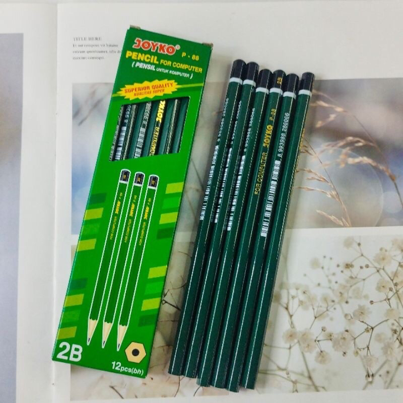 

12pcs Pensil Joyko P-88 Pensil 2B
