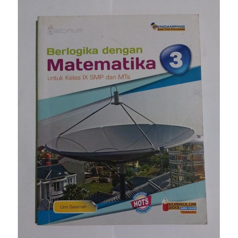 BUKU CETAK MATEMATIKA SMP/MTS Kelas IX/9 K13 Platinum Tiga Serangkai