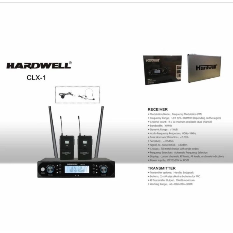 mic Hardwell clip on Mic wireless Hardwell