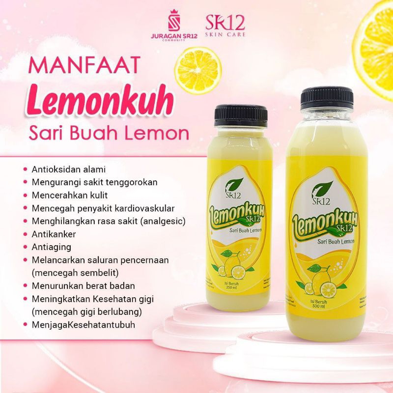 

LEMONKUH SARI BUAH LEMON SR12 HERBAL SKINCARE/ MENURUNKAN BERAT BADAN