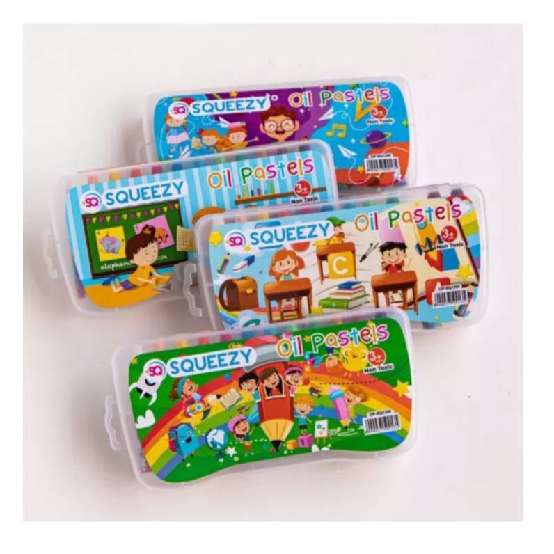 

Crayon Candy Murah 12 Warna / Krayon Squeezy / Oil Pastel