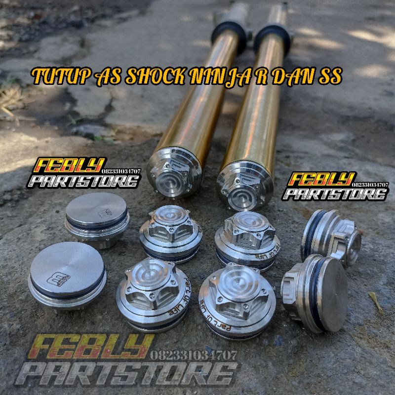 TUTUP AS SHOCK AS SKOK NINJA R SS STAINLES STENLISH TUTUP AS SHOCK DEPAN NINJA R SS STAINLESS TUTUP 