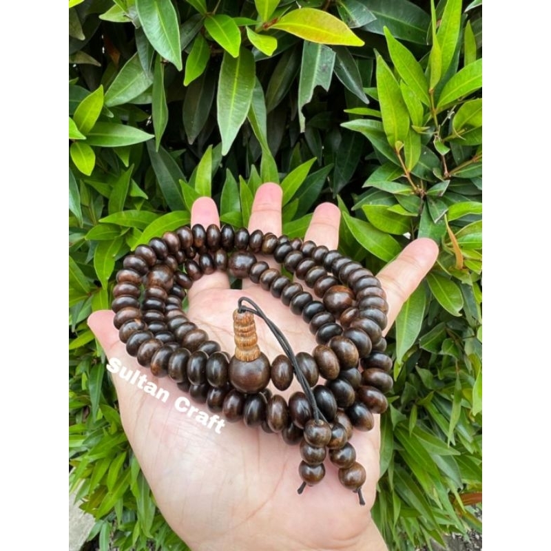 Tasbih Budha 108 Butir Kayu Gaharu Buaya / Tasbih 108 Butir Kayu Gaharu Buaya