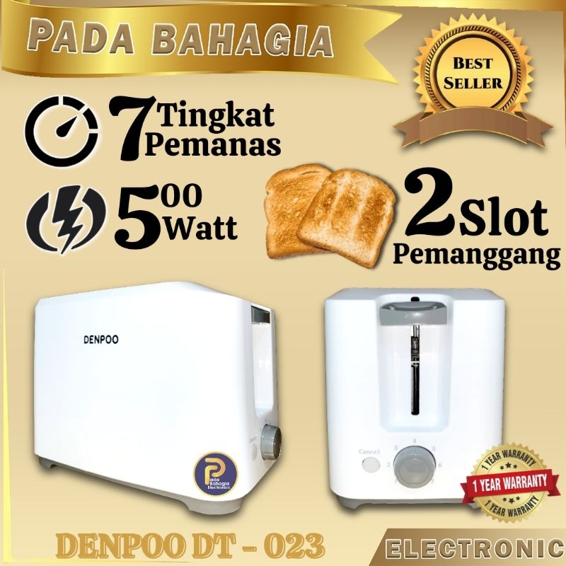 PEMANGGANG ROTI TOASTER DENPOO DT 023
