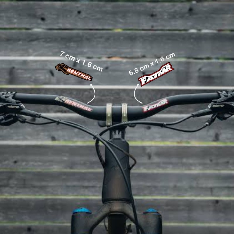 sticker decal handlebar sepeda MTB renthal fatbar