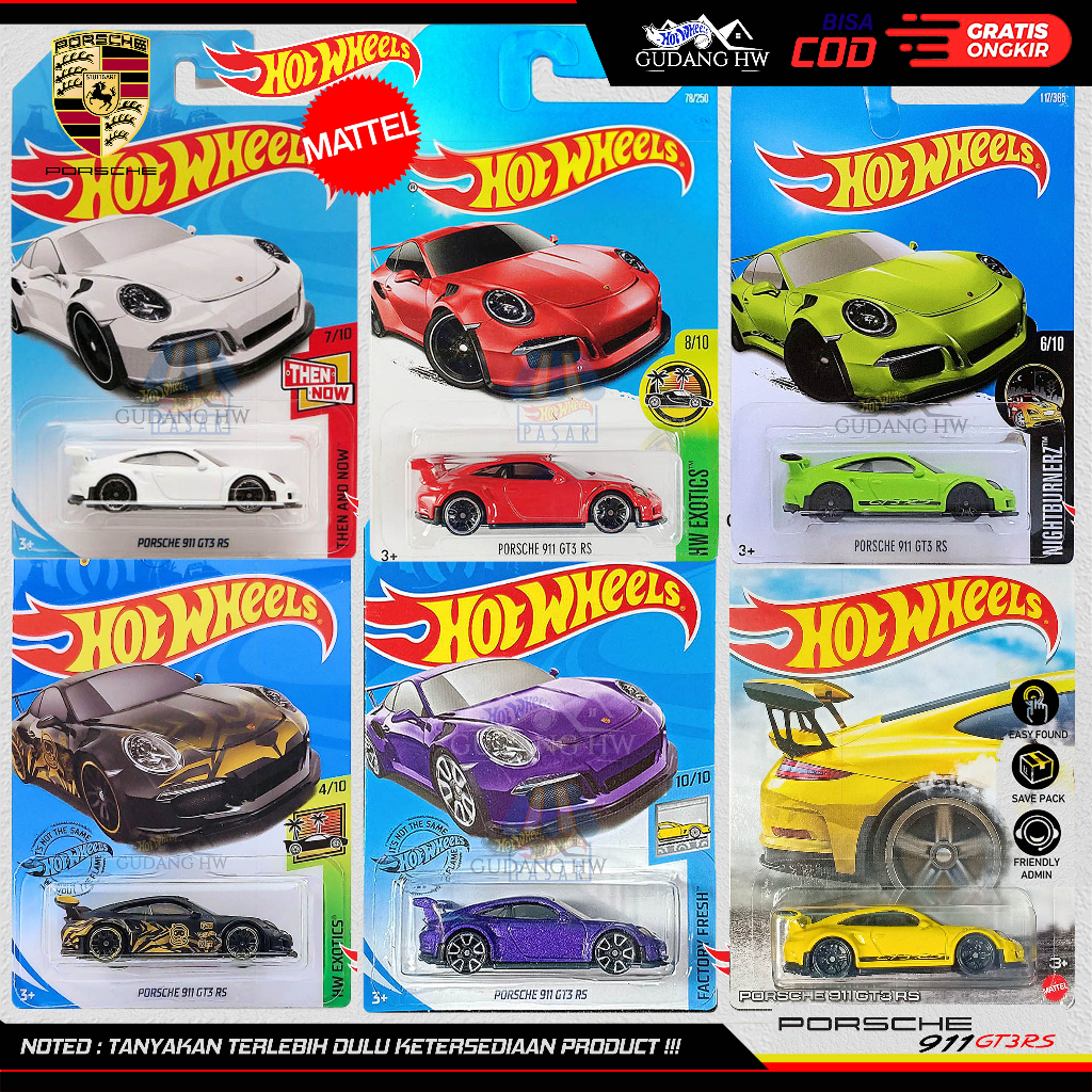 HOT WHEELS PORSCHE 911 GT3 RS