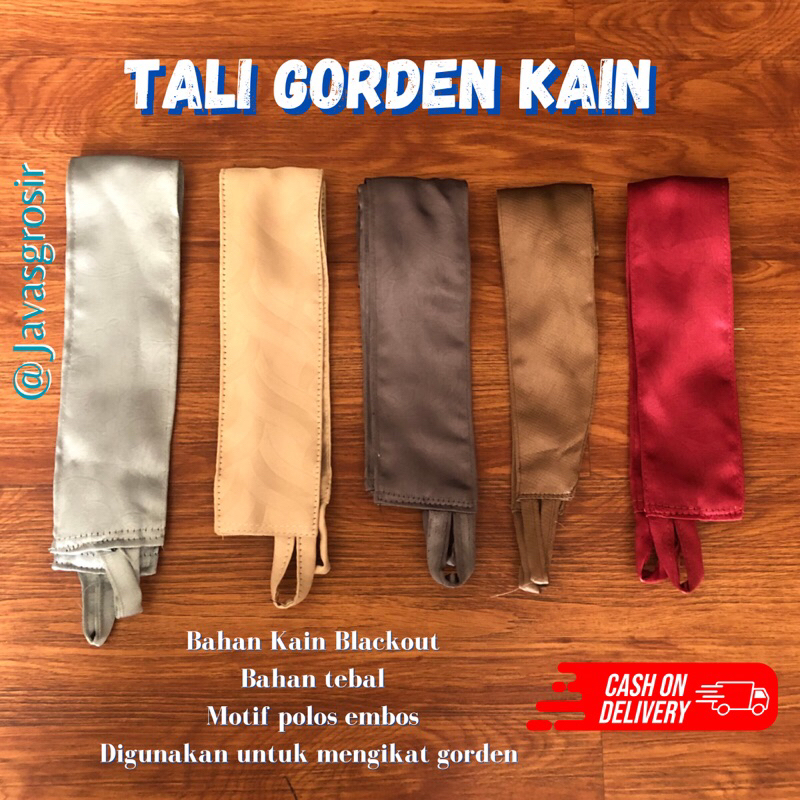 Tali Gorden Kain Tali Samping Tali Ikat Gorden Mewah Bahan Kain Tebal