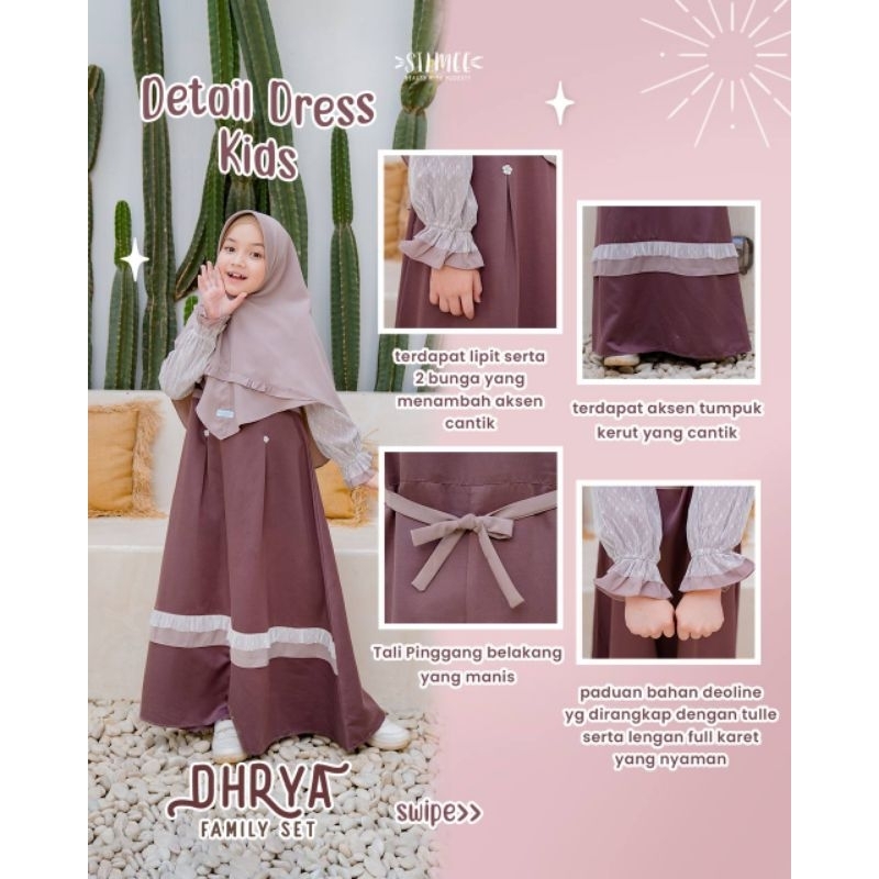 SILMEE - DHRYA DRESS KIDS by silmee indonesia | Gamis anak set khimar promo