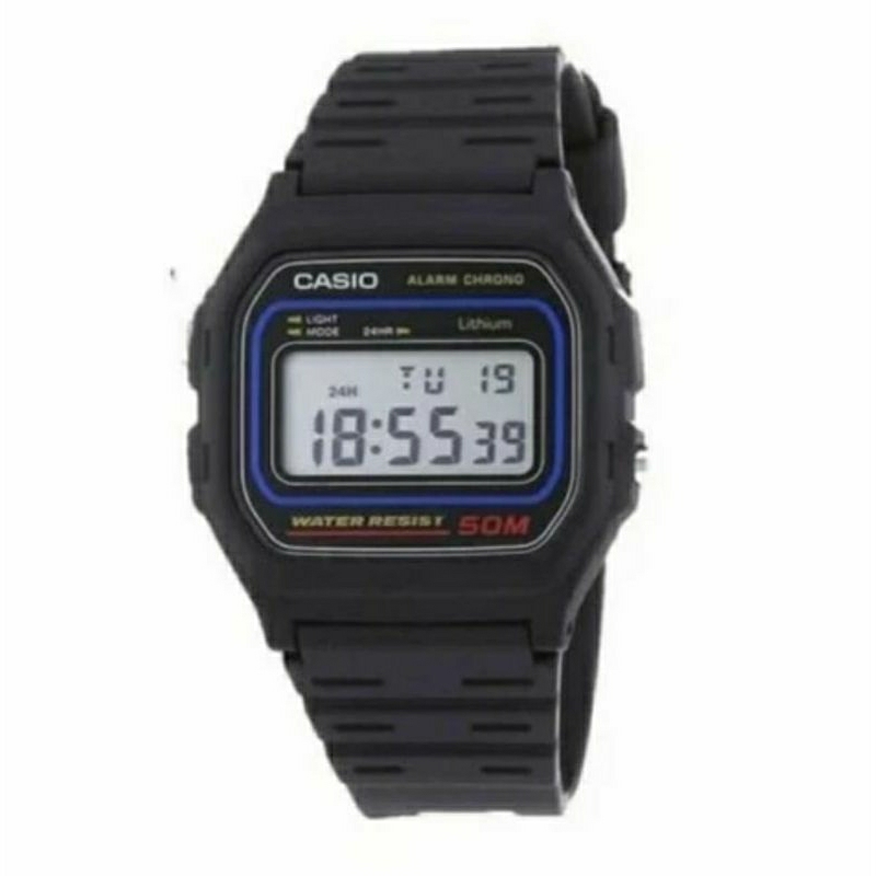 JAM CASIO VINTAGE W-59-1VQD ORIGINAL BERGARANSI