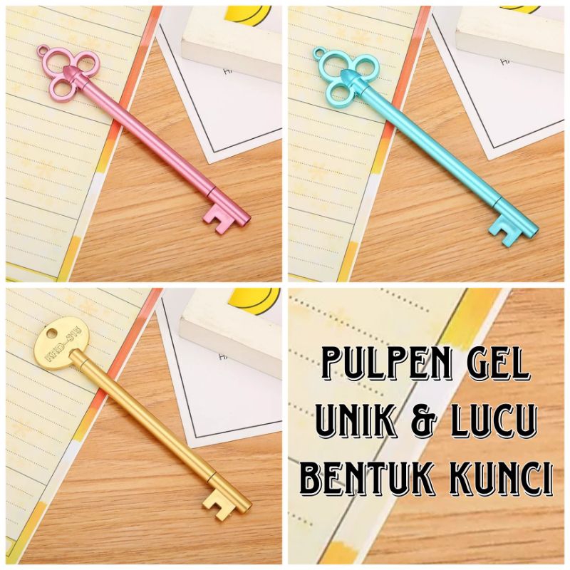 

Pulpen Gel Unik Bentuk Kunci