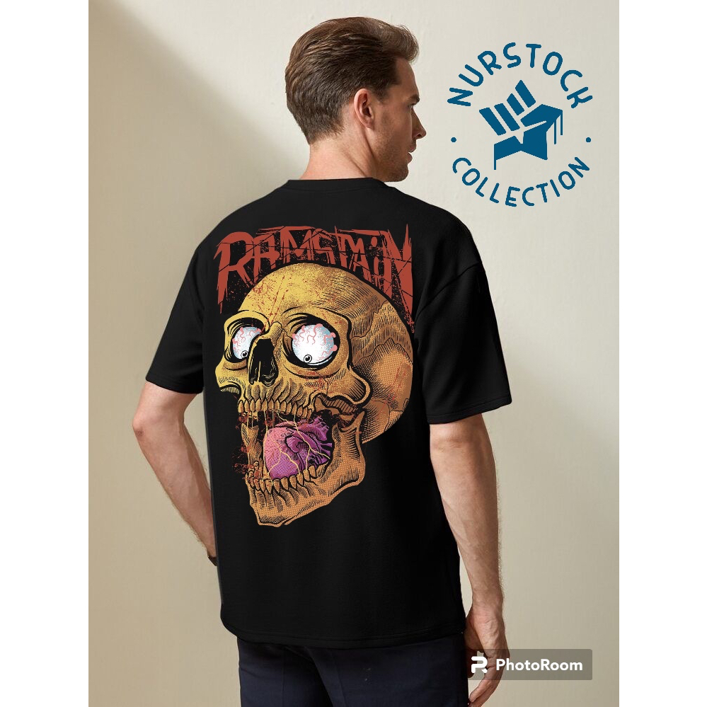 KAOS TENGKORAK - KAOS DISTRO MURAH - BAJU DISTRO TENGKORAK - CATTON COMBAD 30s