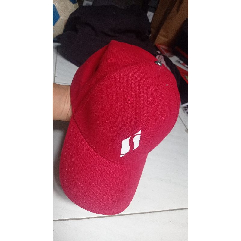 topi Skechers Merah Original