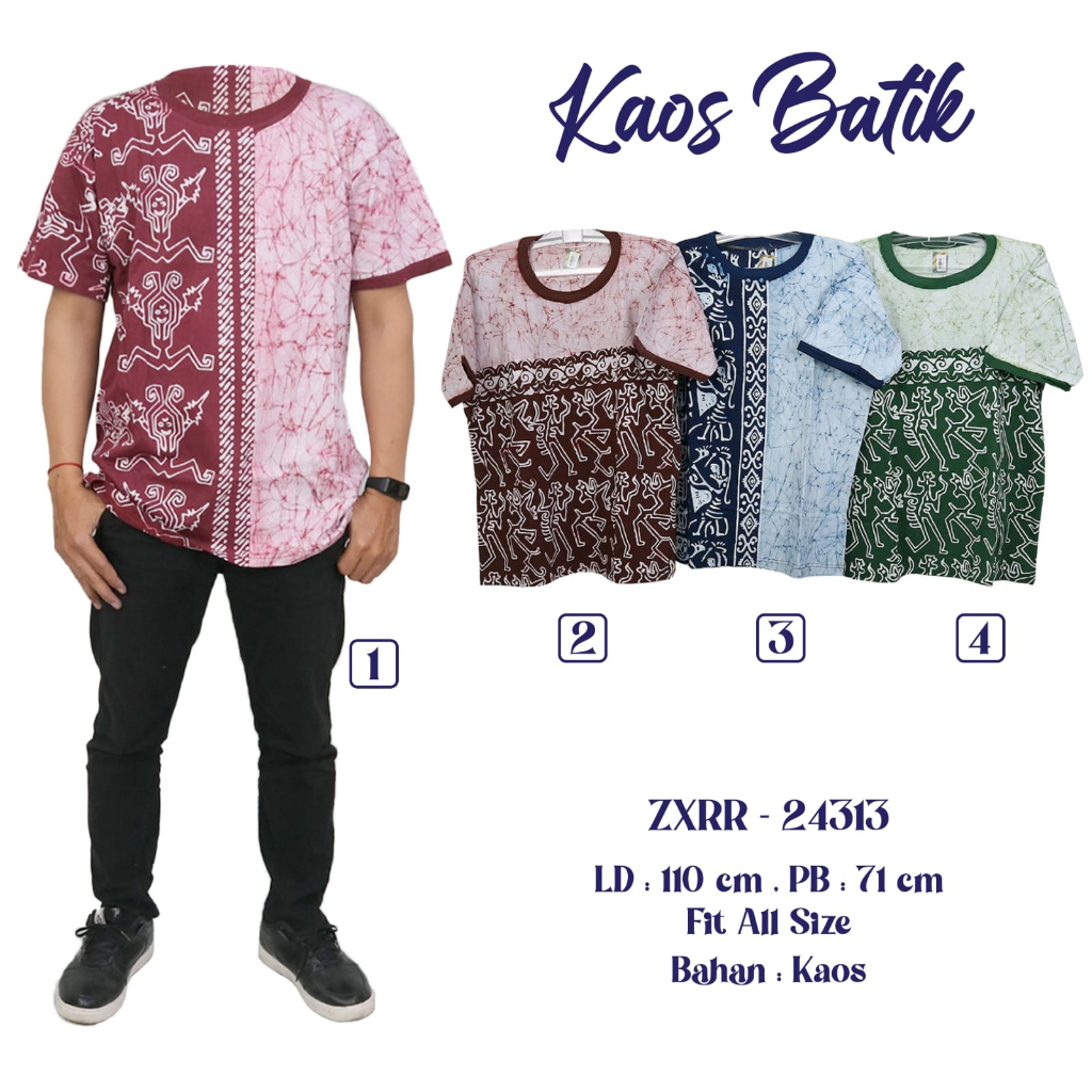 KAOS BATIK UNISEX KAOS BATIK MURAH BAHAN TEBAL KAOS CAP KAOS TERBARU RIA BATIK SOLO