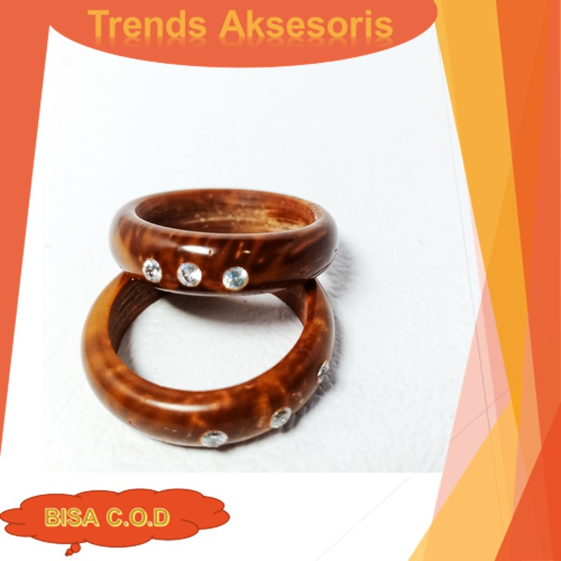[TRENDS] CINCIN KAYU KOKKA KAUKAH KOKAH DENGAN MATA DIAMOND, ASLI KOKKA UNTUK PRIA DAN WANITA.