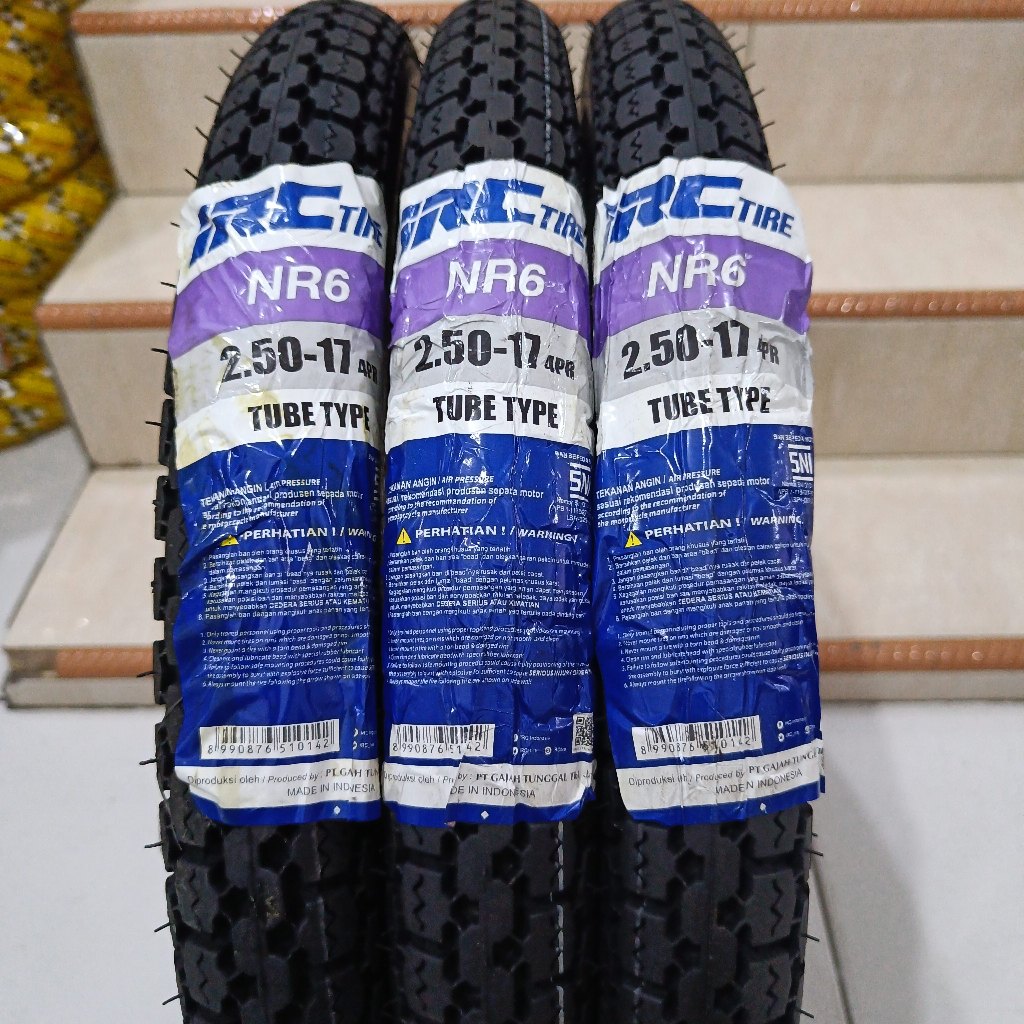 Ban Luar Motor IRC 2.50-17 250 Ring 17 NR6/TR Petak Tahu Universal Ban Motor ori