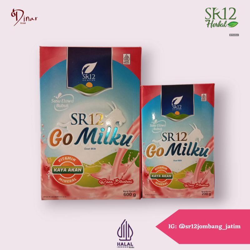 

SR12 GO MILKU STRAWBERRY 600GR SUSU KAMBING