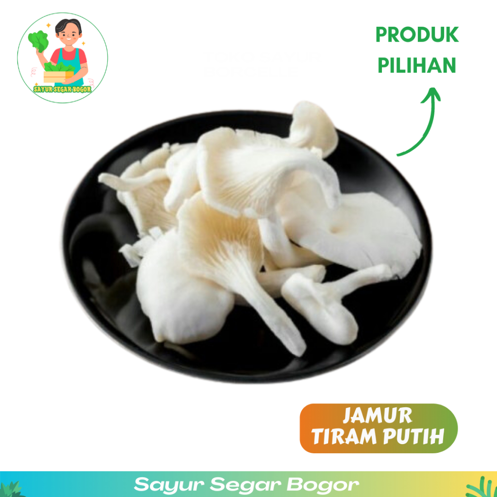 

Jamur Tiram Putih 250gr sayur segar setiap hari