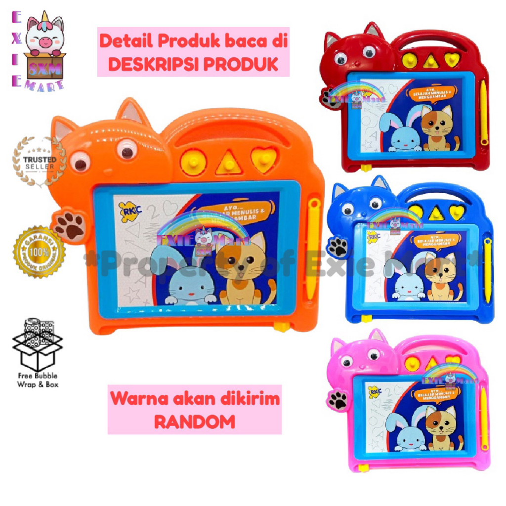 

MAINAN ANAK MAGNETIC DRAWING BOARD - MAINAN ANAK PAPAN TULIS MAGNET - PAPAN TULIS SPIDOL KARAKTER