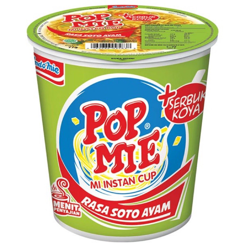 

Indomie Pop Mie Rasa Soto Ayam 77gr