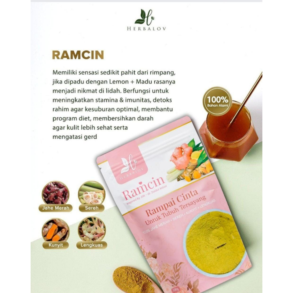 

Herbalov Ramcin Rampai Cinta Herbamour 100gr