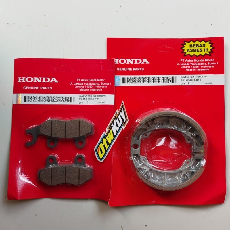 Kampas rem depan belakang Revo lama kharisma supra x 125 grand supra fit Supra lama