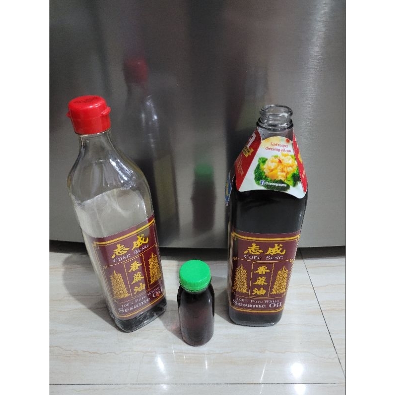 

minyak wijen chee seng pure white sesame oil / minyak wijen pagoda repack 100ml