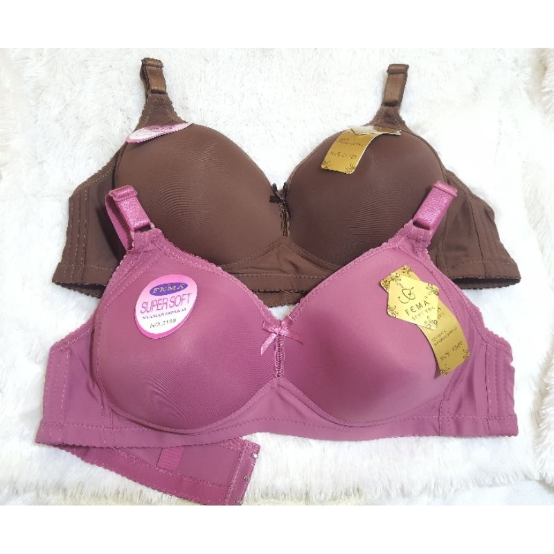 Bra Fema polos  2138 Cup Jumbo/BH tanpa kawat Cup D size 42/52