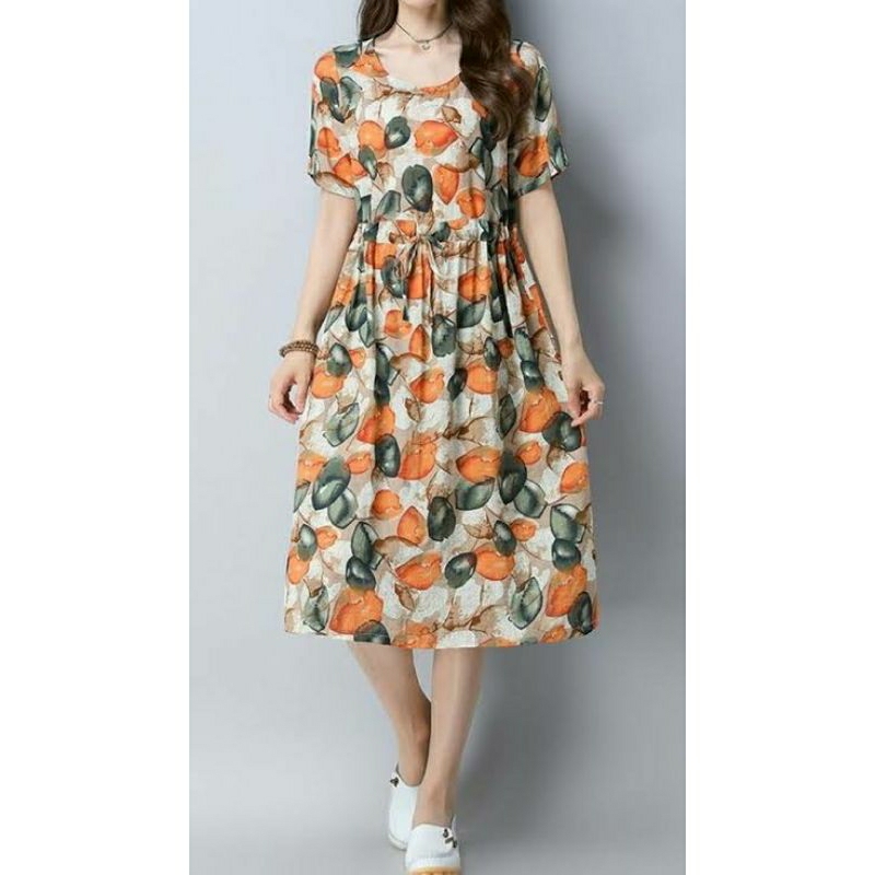 daster motif bunga kekinian