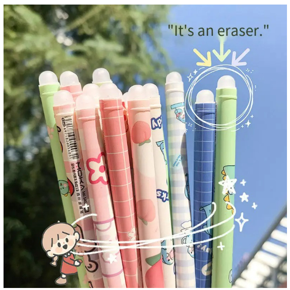 

[CUTIE BABY] Pulpen Gel Ajaib / Bolpen Dapat Dihapus / Bolpen Ajaib 0,5 mm / Pena Gel Ajaib