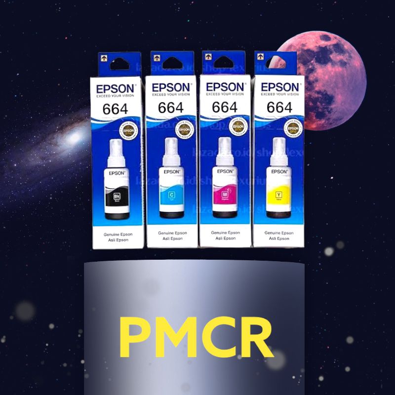 Tinta Epson 664 / L100 B,C,Y,M T6641/6642/6643/6644