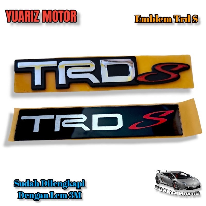 Logo Emblem Tulisan Trd S Original / Emblem Tulisan TRD S Original
