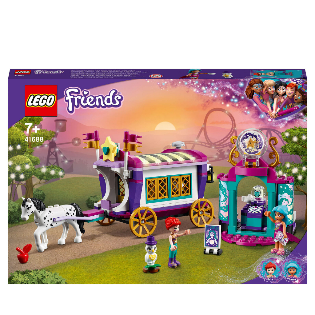 LEGO Friends - 41688 Magical Caravan Set Building Kid Toy Fairground Amusement Park Mia Claire Frien